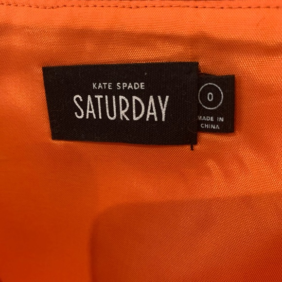 Kate Spade Saturday Wool Blend Orange Wrap Skirt - Picture 4 of 6